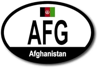 Bumper Magnet Afghanistan Afghans Euro Oval 6"- High-Resolution UV-Resistant Decal Durable Magnetic Auto Stickers for Cars, Perfect for Drivers and Road Trip Lovers