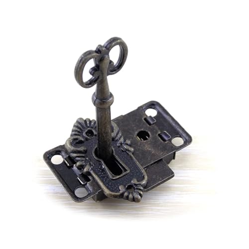Antique Cabinet Drawer Lock for Jewelry Box Wooden Dressing Case Bookcase Gift Storage- Box MMS524 1Pcs(NO 03 1pcs)