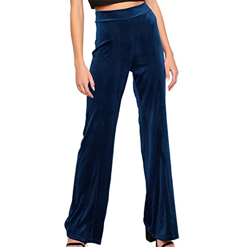Pantalones de yoga de terciopelo para mujer, pantalones deportivos de pierna ancha, cómodos...