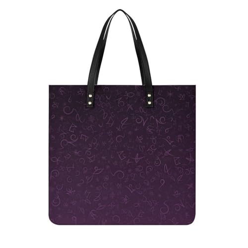 Sac à main shopper constellation rouge idéal pour vos voyages et virées shopping