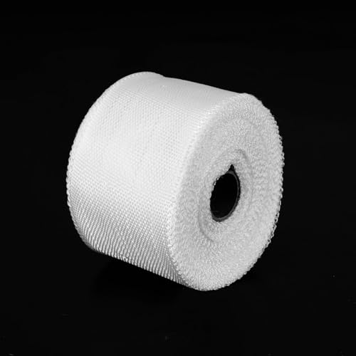Image of MECCANIXITY 1pcs Fiberglass Cloth Tape 23m(25 Yard) x50mmx0.2mm C Glass Fiber Fiberglass Mesh Glass Fiber Mesh Woven Fiberglass Fabrics Insulation Tape for Reinforcement Repair