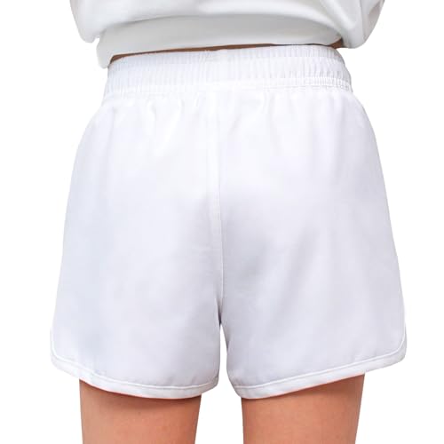 Image of MEILONGER Girls Swim Shorts 2 in 1 Bathing Suits Kids Quick Dry Boardshort Bottoms Swimming Swimwear with Compression Liner