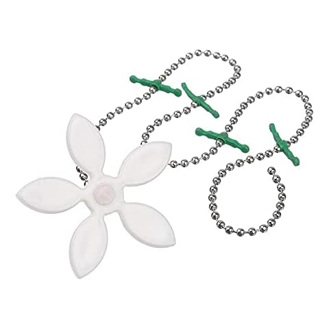 12 Pack Drain Hair Catcher Flower Shower Hair Cleaning Chain Hair Trap Chain Hook Bathtub Sinks Drain Clog Protectors Hair Stopper for Bathroom Kitchen Cover