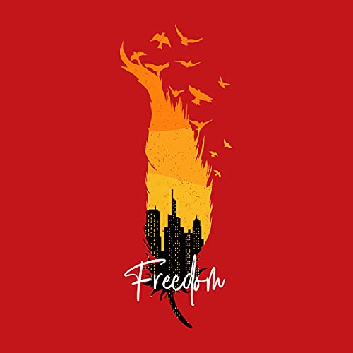 Image of Bewakoof Freedom Feather Round Neck Vest Bold Red