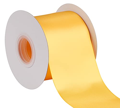 Joycrosso 75mm Double Faced Satin Ribbon 22 Meters-Roll Set for Chair Sash Gift Wrapping Party Favor Home Decoration Craft Supplies
