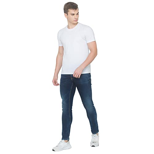 Image of spykar Men's Cotton Kano Mid-Rise Jeans (MANK-01BB-070)