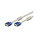 Produktbild Goobay 93379 Full HD SVGA Monitorkabel, vergoldet, VGA-Stecker (15-polig) auf VGA-Stecker (15-polig), 10 Meter, Weiß Blau