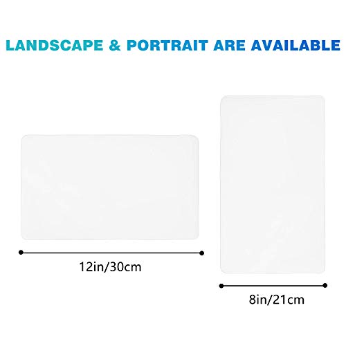 Whiteboard Magnetic Dry Erase Board Self Adhesive For Any Smooth Surface With New Stain Resistant Technology,Home Kitchen Fridge Shopping List And Office Notice Board (12” X 8”) #TOP4