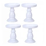 Toyvian Soporte para Tartas de Boda Metálico 4 Piezas Estante para Pasteles y Bocadillos Bandeja para Exhibición de...