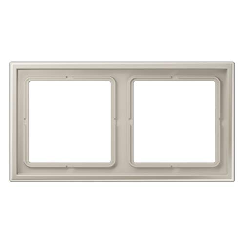 Marco doble LS Zero acero soluciona interruptores con relieve