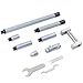 Accusize Industrial Tools 2-20'' Inside Micrometers Set, 0.001'' Increments, 3011-4051