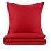 Blumtal Juego de Funda Nórdica de Microfibra Muy Suave y Transpirable - Set de 3 Piezas Funda Edredón Nórdico + 2 Fundas de Almohada para Cama de 150, Rojo