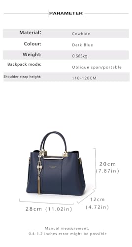 Bolso de cuero genuino para dama tipo tote miniatura 2