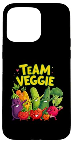 Playful Vegetable Characters Dabbing Dab Funny Team Veggie �X�}�z�P�[�X iPhone 15 Pro Max �p