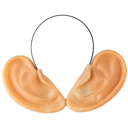 Nukinp Big Ear Headband, Giant Novelty Comedy Ear Headband, Adjustable & Removable Ears for Book Day Dopey Halloween Fairytale Snow White Cartoon Fancy Dress