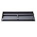Stanbroil 20.5" Dual Fireplace Burner and Pan, Black Steel