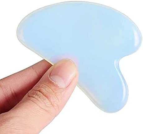 Gua Sha, massaggiatore per Tutto Il Corpo in Ardesia Naturale per Viso, Schiena e Collo, circolazione sanguigna e Cura della Pelle
