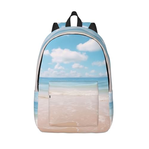 Mochila de trabajo con gran capacidad y estampado marino para mujer elegante