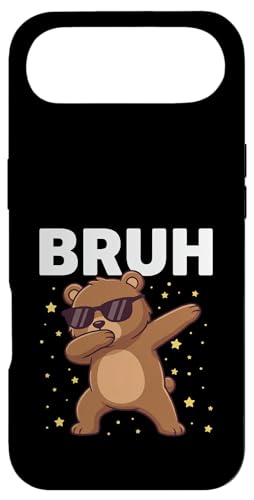 Bruh Dabbing Bear �T���O���X �ʔ��� ���� �_�r���O ���킢�� ���� �X�}�z�P�[�X iPhone Air �p