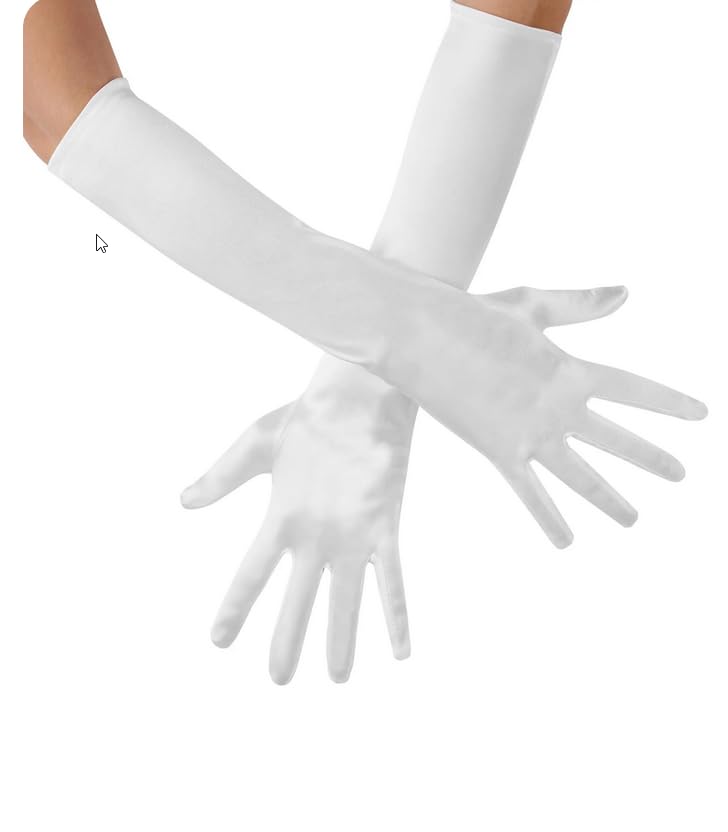 dressforfun 901015 Damen Satin Handschuhe, Lange Abendhandschuhe, Ellenbogenhandschuhe für Fest Party Opera Charleston 1920er Kostüm Classic Hochzeit, 43 cm - Diverse Farben -
