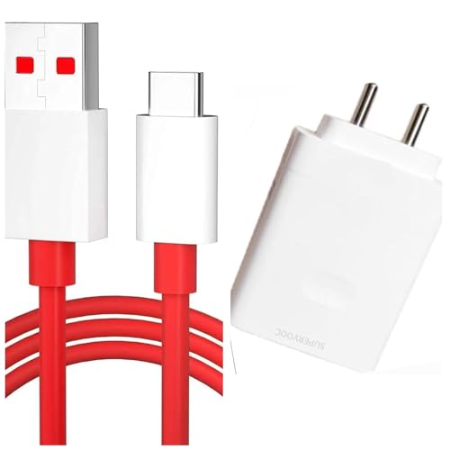 Image of Original 100W SuperVOOC USB Fast Charger Compatible for OnePlus- Next-Level Charging Performance Power Up in Minutes Unbeatable Speed -White (2024W0417)