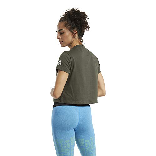 Reebok Crossfit Fittest On Earth T-Shirt, Poplar Green, XS