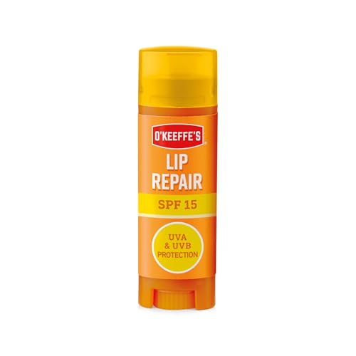 OKeeffes Lip Repair and Protect SPF 15 4.2g For Extremely Dry Cracked Lips | Water Resistant 24 HR Moisturisation & Protects Against UVA & UVB Rays