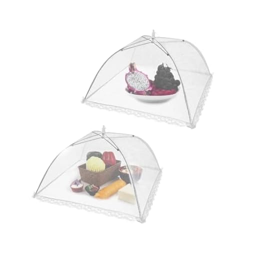 Kit 2 Tela Mosquiteira Retrátil Protetora De Alimentos Grande Renda Tule Bolo E Fruta 40x40cm | Premium MyBrins