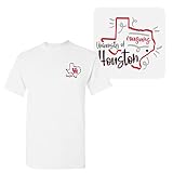UGP Campus Apparel AS1252 - Houston Cougars Playful Sketch T-Shirt - 3X-Large - White