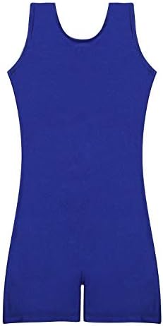 speerise High Stretch Gymnastics Leotards for Girls with Hair Scrunchie, Unitard Kids Short Tank Biketard Dance Costumes Gymnastics Outfit Ballet