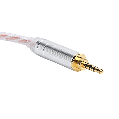 Cabo adaptador de fone de ouvido, plug and play portátil flexível macho para fêmea cabo de áudio lev