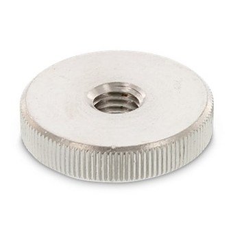 (100pcs) DIN 467 M3 Knurled Thumb Nuts, Thin Type AISI 303 Stainless Steel, Ships Free in USA by Aspen Fasteners, ASSP046723