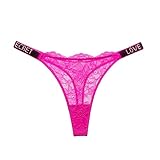 [xotoa] 一件代発送！1837T ウィッシュラインストーンセクシーレースガールズTバック超薄型ホットシースルー女性用Tバック(Phosphor,M)