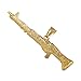 SURANO DESIGN JEWELRY 14k Yellow Gold M-16 Rifle Pendant, Made in USA