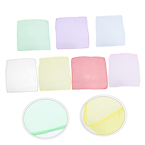 7Pcs Assorted Color Sunscreen Silk Scarves for Women Windproof Scarves for Outdoor Activities Lightweight Face Covering for Travel Weddings and Sports4