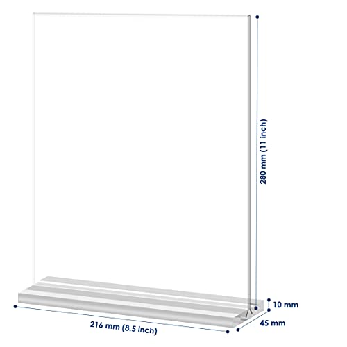 Newnewshow® 8.5X11 Acrylic Sign Holder 3 Pack Vertical Double-Sided Display (Optional 8.5X11 8.5X5.5 5X7 Horizontal And Vertical) #TOP3