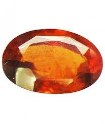 Grenat hessonite pierre précieuse rare, cadeau idéal de forme ovale 2,97 ratti