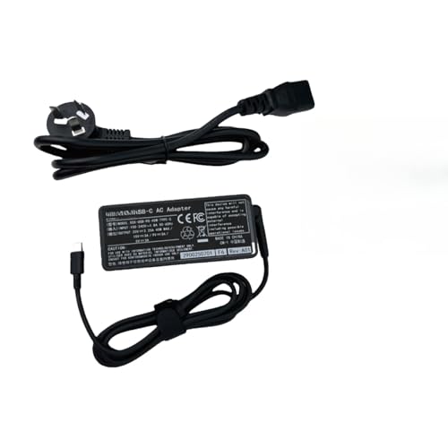 Cargador 65Wpro cable de adaptador alimentación cuadrado para teletrabajo y oficina