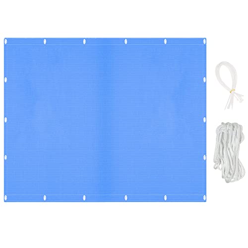 Auvent rectangulaire respirant bleu pour bloquer le soleil - 2