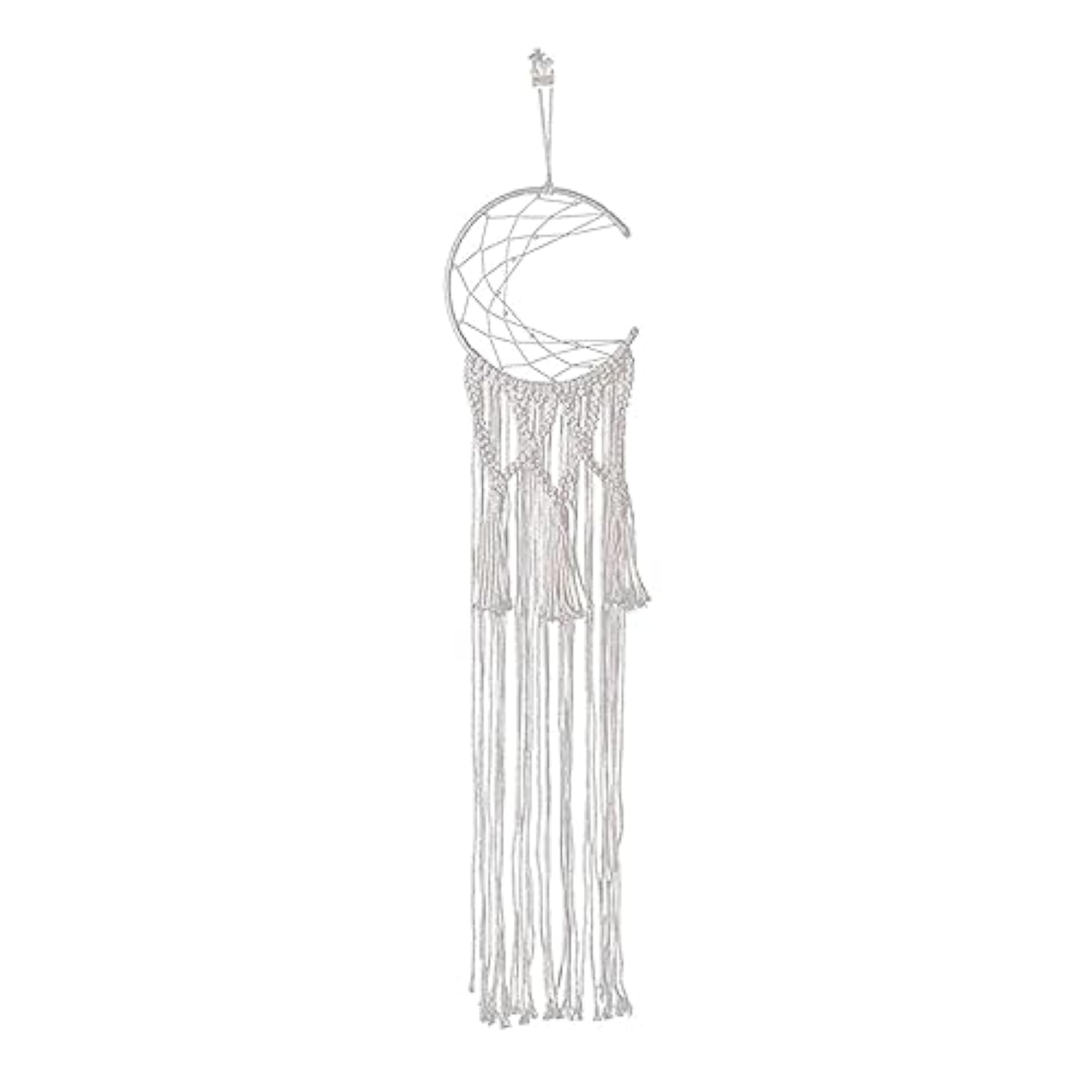 Nordic Style Macrame Wall Hanging Art Decor Moon