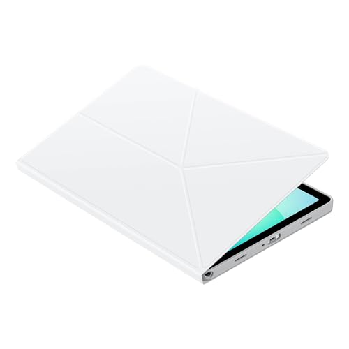 Image of Samsung Galaxy Tab A11+ Book Cover Case, Tablet Protector, Foldable Stand with Landscape and Portrait Modes, Protective Against Bumps and Scratches, Auto Screen On /Off, US Version, White