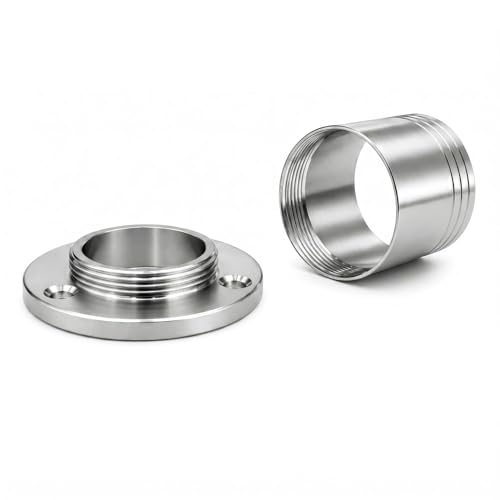 Image of Stainless Steel Wall to Wall Bracket, 30mm, Pack of 8 | Curtain and Wardrobe Rod, Rust-Resistant, Strong Hold