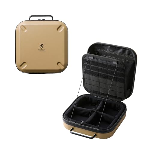 ELECOM NESTOUT Gear Storage Case Lightweight Hard Shell Water-Resistant Stackable Organizer with Padded Dividers Impact Resistant Fits Travel Outdoor Batteries Tech Accessories