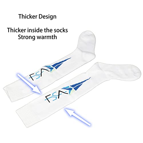 Alomejor Fechtstrümpfe, Verdickte Unisex-Fechtsocken mit Adaptivem Gewinde für das Training für Frauen (L)