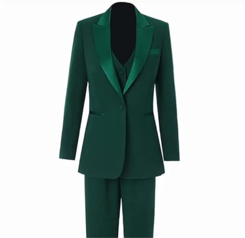 Womens Suiting Business Pant Suits for Women Dressy 3 Pcs Casual Outfits Blazer Vest Pants Set2