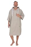 Unisex Damen Herren Poncho Badeponcho wewofashion by Otto Werner 3030 Beige uni One Size