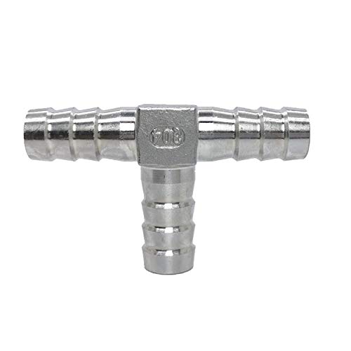 Wuukepsg 6-25Mm Barbed Type Hose Fitting Ss304 Water Pipe Connector/6Mm