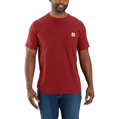 Image of Carhartt Men's Force Relaxed Fit Midweight Short-Sleeve Pocket T-Shirt