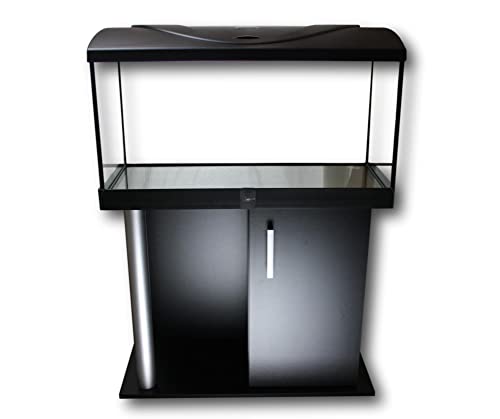Diversa AQUARIUM WITH LID AND STAND/CABINET Professional Fish Tank - Real Glass, Standard Rectangle (112 Litre Set)