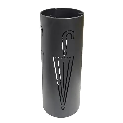 Ziurmut Paragüero, paragüero impermeable, ahorra espacio con orificio para pérdida, paragüero de metal para puerta, salón, dormitorio, entrada
